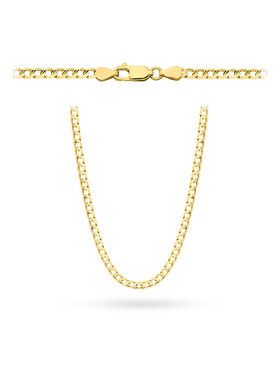 Fugart Fugart Naszyjnik Złoty łańcuszek Pancerka diamentowana 55cm FUG1-26-Ł00077-2/3.14 Złoty
