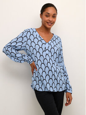 Kaffe Kaffe Bluse Kakarina Amber 10507893 Blau Regular Fit