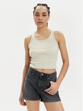 Wrangler Wrangler Top Logo 112350281 Béžová Slim Fit