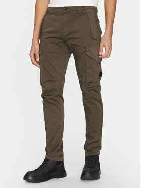 C.P. Company C.P. Company Bavlnené nohavice 18CMPA058A005694G Zelená Regular Fit