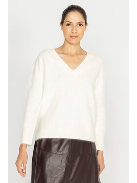 Deni Cler Milano Deni Cler Milano Spodnie materiałowe T-DC-S472-D5-85-11-1 Écru Regular Fit
