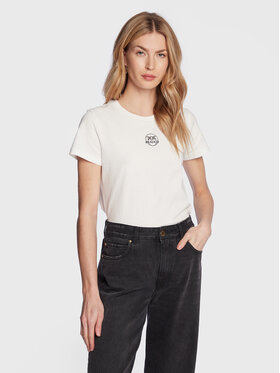 PINKO Pinko T-shirt Bussolotto 100355 A0KO Bianco Regular Fit