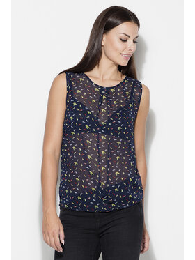 Lenitif Lenitif Bluzka K139 Granatowy Regular Fit