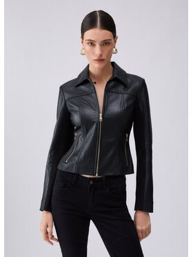 Liu Jo Liu Jo Kurtka skórzana CA6029P040922222 Czarny Slim Fit