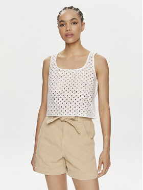 United Colors Of Benetton United Colors Of Benetton Топ 58BHDH00L Білий Slim Fit