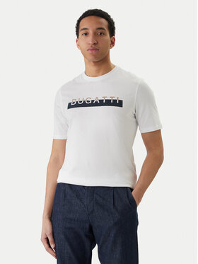 Bugatti Bugatti T-Shirt 8350-75043C Λευκό Regular Fit