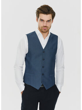 Pako Lorente Pako Lorente Kamizelka P24SF-8X Granatowy Slim Fit
