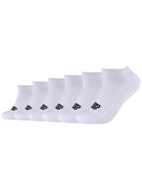 Skechers Skechers Skarpety krótkie Skechers 2PPK Basic Cushioned Sneaker Socks Biały