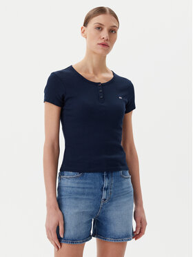 Tommy Jeans Tommy Jeans Póló DW0DW19502 Sötétkék Slim Fit