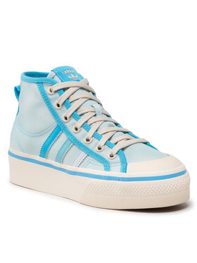 adidas adidas Boty Nizza Platform Mid GX4604 Modrá
