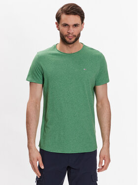 Tommy Jeans Tommy Jeans T-shirt Jaspe DM0DM09586 Vert Slim Fit