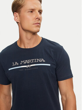 La Martina T-shirt ZMR009 JS206 Tamnoplava Regular Fit