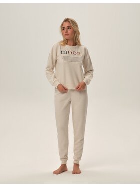 Henderson Henderson Piżama 41887 Beżowy Regular Fit