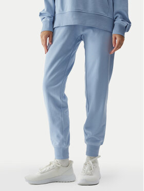 4F 4F Pantaloni da tuta 4FWSS24TTROF606 Celeste Regular Fit