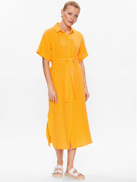 Vero Moda Vero Moda Sukienka koszulowa Natali 10283129 Żółty Regular Fit