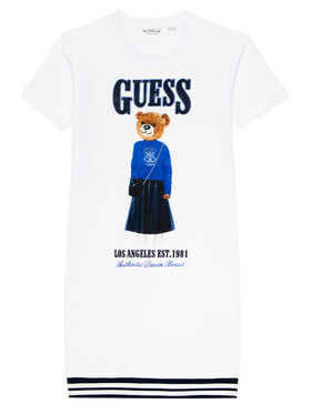 Guess Guess Sukienka codzienna J6RK11 KAD74 Biały Regular Fit