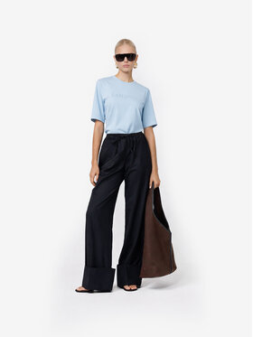 La Mania La Mania T-Shirt LUCY Niebieski jasny Basic Fit