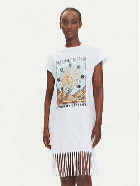 Noisy May Noisy May Tunică Fever 27033853 Alb Relaxed Fit