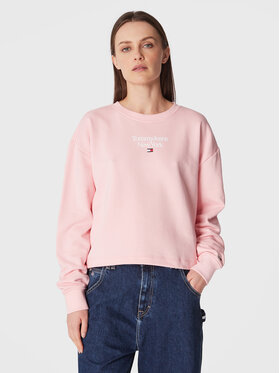Tommy Jeans Tommy Jeans Суитшърт Essential DW0DW14851 Розов Regular Fit