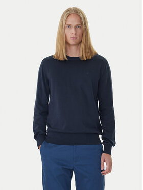 Calvin Klein Calvin Klein Sweter LV040BM343 Granatowy Regular Fit