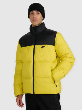 4F 4F Kurtka puchowa APRES SKI Zielony jasny Regular Fit
