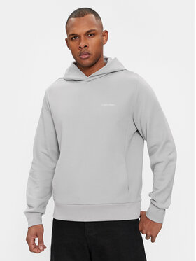 Calvin Klein Calvin Klein Majica dugih rukava Micro Logo K10K109927 Siva Regular Fit