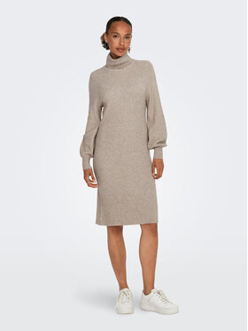 ONLY ONLY Трикотажна сукня 15309197 Бежевий Comfort Fit