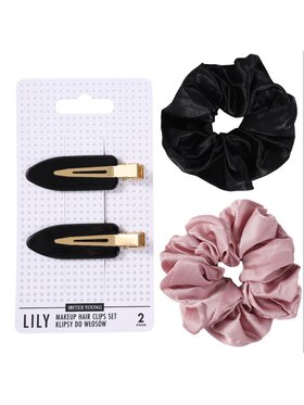 Sister Young Sister Young Klipsy do włosów do makijażu LILY oraz gumki scrunchie LILU Akcesoria do włosów