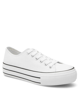 Sprandi Sprandi Sneakers aus Stoff LEA-RA003 Weiß