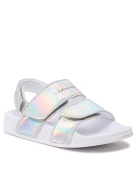 Calvin Klein Jeans Calvin Klein Jeans Sandały Velcro Sandal V1A2-80525-1601 M Srebrny