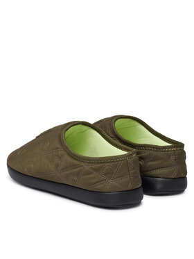 Calvin Klein Calvin Klein Papuci de casă Home Slipper Quilted Rip Emblem HM0HM02280 Kaki