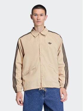 adidas adidas Kurtka anorak 3-STRIPES COACH Beżowy Loose Fit