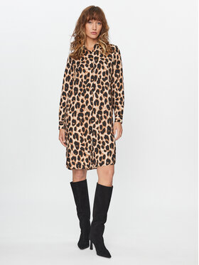 ONLY ONLY Marškinių tipo suknelė 15289129 Smėlio Regular Fit