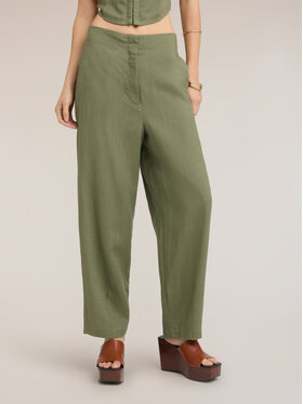 Motivi Motivi Pantaloni di tessuto P00YQ004583N035 Verde Regular Fit