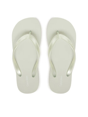 Calvin Klein Calvin Klein Čības uz pirksta Flatform Flip Flop Met Tpu HW0HW03120 Gaiši zils