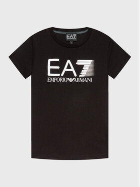 EA7 Emporio Armani EA7 Emporio Armani T-shirt 6LBT53 BJ02Z 1200 Crna Regular Fit