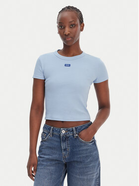 HUGO HUGO T-shirt Baby 50510749 Celeste Slim Fit