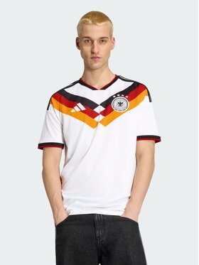 adidas adidas Koszulka techniczna Germany 26 Home Jersey Biały Slim Fit