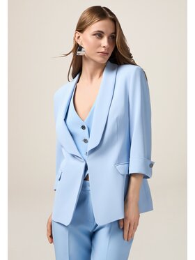 Oltre Oltre Giacca outdoor Q773R004541N004 Turchese Regular Fit