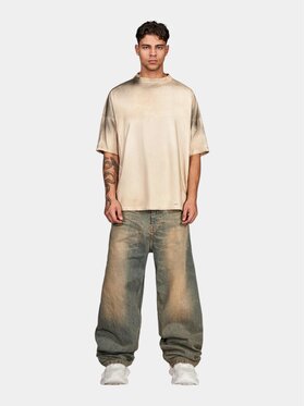 MADE BY SOCIETY MADE BY SOCIETY Spodnie materiałowe Bluey - P17389 Niebieski Basic Fit