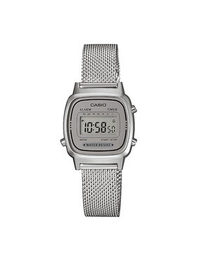 Casio Casio Zegarek Vintage LA670WEM-7EF Srebrny