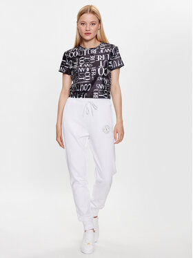 Versace Jeans Couture Versace Jeans Couture Pantaloni trening 74HAAY01 Alb Regular Fit