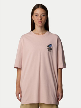 The North Face The North Face Tričko Unisex Mountain Cleanup NF0A8C4D Ružová Oversize