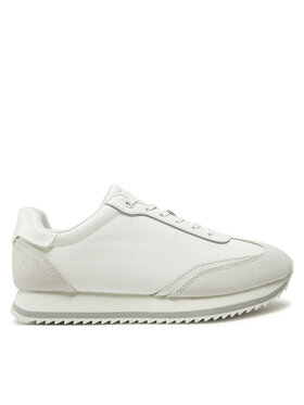Calvin Klein Calvin Klein Sneakersy Runner Lace Up - Mono Mix HW0HW02294 Biela