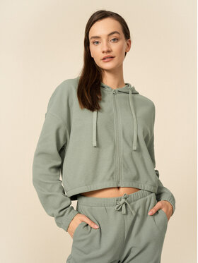 Outhorn Outhorn Bluza OTHSS23TSWSF296 Zielony Regular Fit