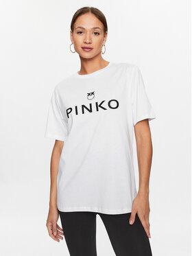 Pinko Pinko T-Shirt 101704 A12Y Biały Relaxed Fit