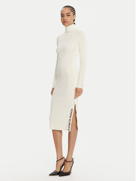 Elisabetta Franchi Elisabetta Franchi Džemper haljina AM-03S-56E2-V390 Écru Slim Fit