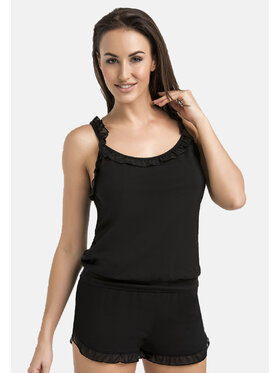 Teyli Teyli Piżama 461 Czarny Regular Fit