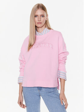Tommy Hilfiger Tommy Hilfiger Džemperis ar kapuci Tonal WW0WW37561 Rozā Regular Fit