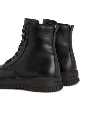 Tommy Hilfiger Zimske čizme Th Everyday Class Termo Lth Boot FM0FM04658 Crna